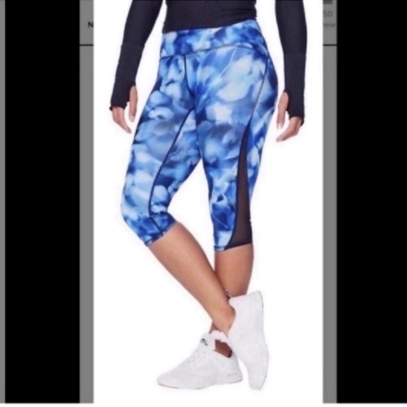 lululemon athletica Blue Patterned Leggings 4 - Picture 1 of 5